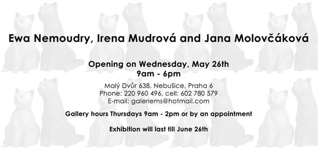 Exhibition photo 2 – E. Nemoudry, I. Mudrová & J. Molovčáková